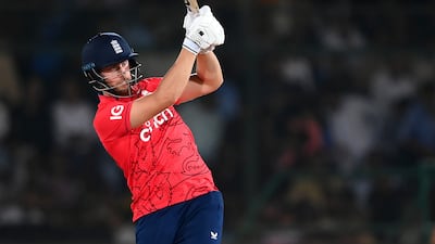 Will Jacks is bowled by Mohammad Hasnain for a duck. Getty