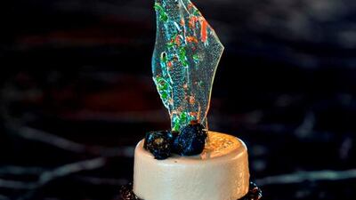 Junoon’s chocolate date dessert. Courtesy of Junoon