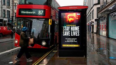 The National Health Service has launched the 'Stay Home, Save Lives' campaign. AFP