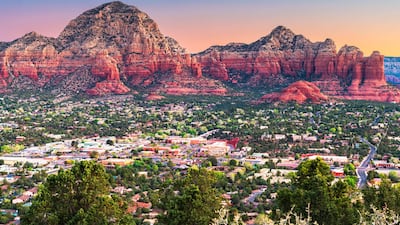 There are a number of time share properties in the picturesque town of Sedona, Arizona. Alamy