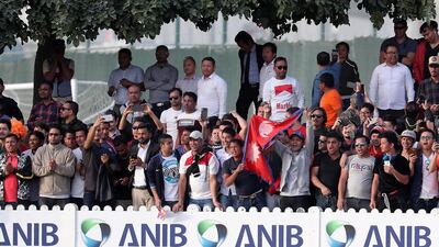 Supporters of Nepal celebrate. Pawan Singh/The National