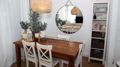 The couple's home has three bedrooms, each with a balcony, three bathrooms, a study and a maid’s room