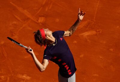 Alexander Zverev Zverev won the opening set in 30 minutes but found it more difficult to win the second set before advancing in 78 minutes. Clive Brunskill / Getty Images