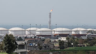 The Lanaz oil refinery in Erbil, the capital of Iraqi Kurdistan. Getty Images