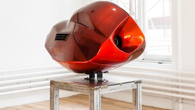 An aluminium sculpture from Shadi Habib Allah, one of the artists selected by Mophradat for Consortium Commissions. Courtesy Shadi Habib Allah and Green Art Gallery