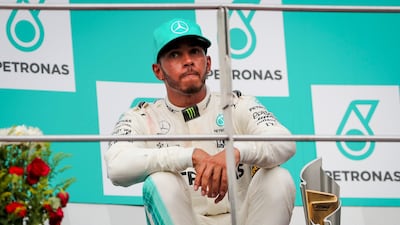 Lewis Hamilton has a healthy lead at the top of the drivers' standings but was far from happy at his team's performance in Malaysia. Diego Azubel / EPA
