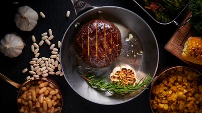 Mushroom steak on Carna by Dario Cecchini's vegetarian menu. Photo: Jure Ursic Photography
