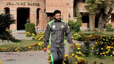 Pakistan's Azhar Ali leaves a meeting with Shaharyar Khan on Saturday in Lahore. KM Chaudary / AP / December 26, 2015