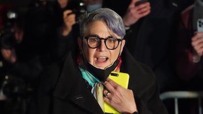 Defence lawyer Bobbi Sternheim leaves the New York City court where a jury found Ghislaine Maxwell guilty of recruiting and grooming young girls. AFP