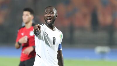 Naby Keita during the Afcon qualifying match between Egypt and Guinea in Cairo. EPA