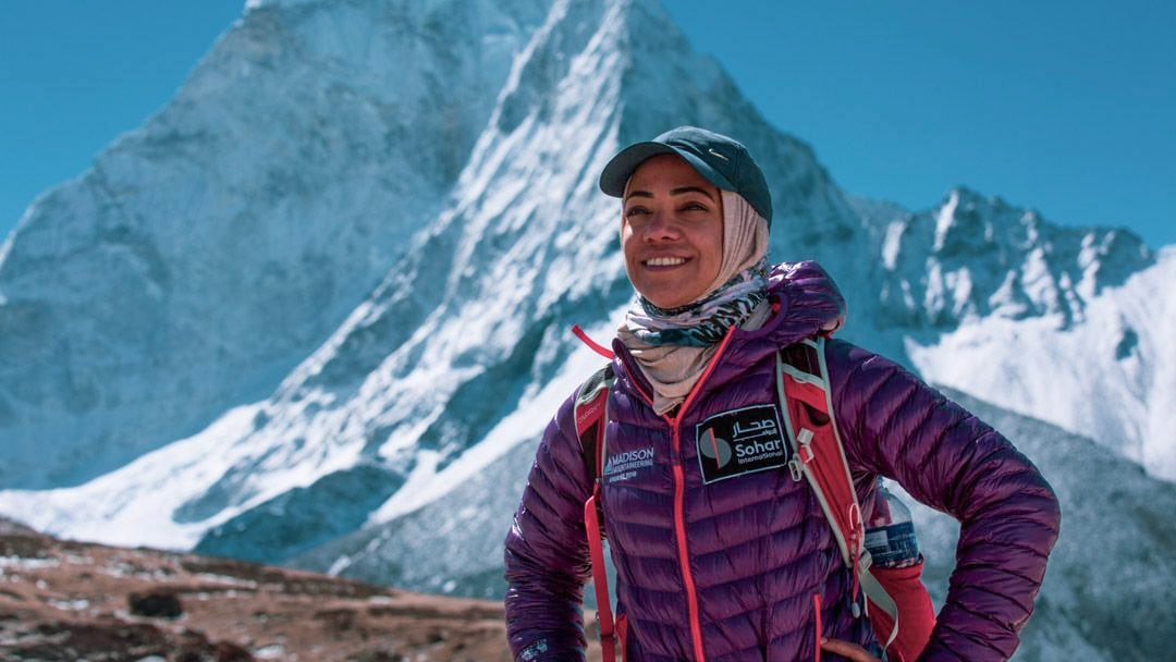 Image linked from the original feed: Omani climber Nadhira Al Harthy missing after avalanche hits Pakistan's Broad Peak