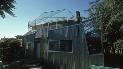 Gehry's Santa Monica house showcases some of his favourite materials. Getty Images