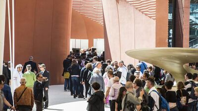 The UAE pavilion was themed around Milan Expo 2015's slogan of 'Feeding the Planet, Energy for Life'. Giuseppe Aresu / The National