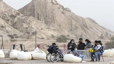 Surrounded by mountain views, it's the ideal remote spot to enjoy sunrise or sunset. Antonie Robertson / The National