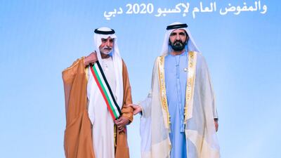 Sheikh Mohammed bin Rashid, Vice President and Ruler of Dubai, with Sheikh Nahyan bin Mubarak, UAE's minister of tolerance. Photo: Dubai Media Office