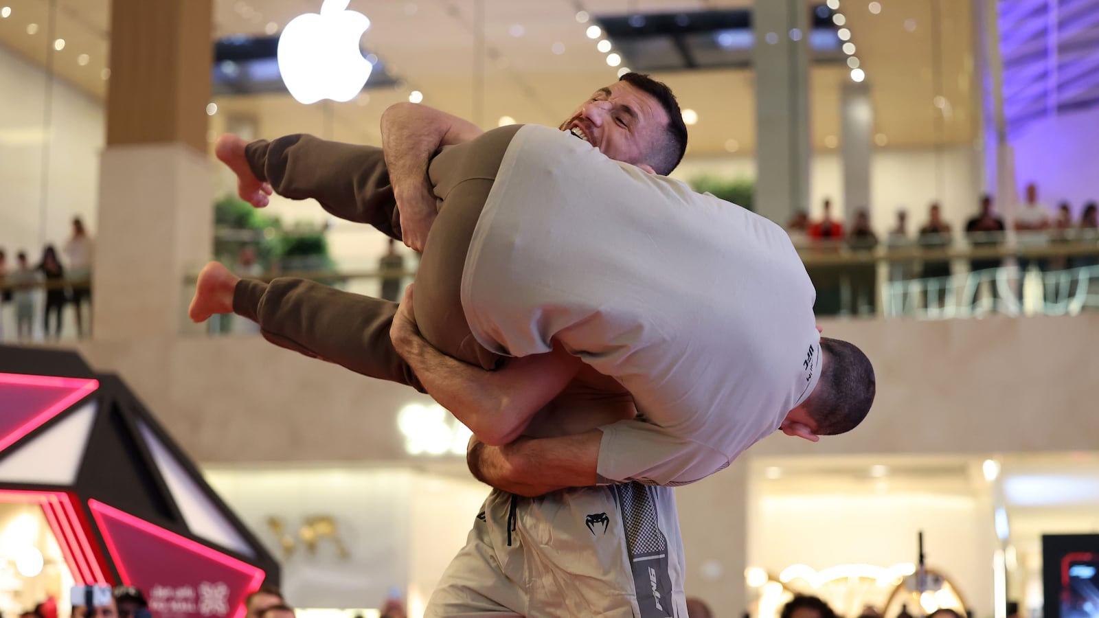 Merab Dvalishvili during October 2026 UFC 333 Abu Dhabi open workouts