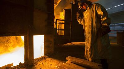 The Ilich plant is an economic lifeline for the entire region. Metinvest is Ukraine's largest steelmaker and in 2013 the Ilyich plant accounted for 41 per cent of the company's total crude steel production. Vasily Fedosenko / Reuters