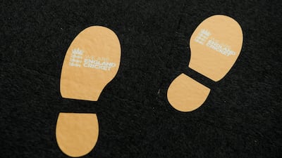 Social distancing signage in Southampton. Getty