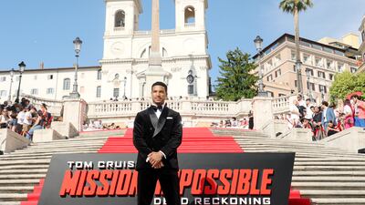 Actor Greg Tarzan Davis in Rome for the new Mission Impossible film premiere