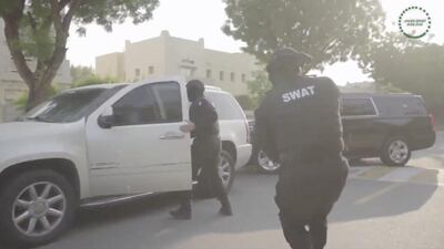 An Australian man is arrested in Dubai for his involvement in an international drugs plot. Courtesy: Dubai Police