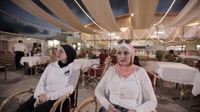 Sherin Abu Shaaban and her daughter Diala. While Sherin was initially worried for the safety of her daughter, now her two other children ride too. Courtesy Fady Hanona.