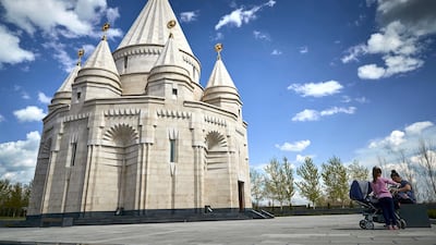 The world's largest Yazidi temple Quba Mere Diwane, in Aknalich, Armenia. Kiran Ridley for The National