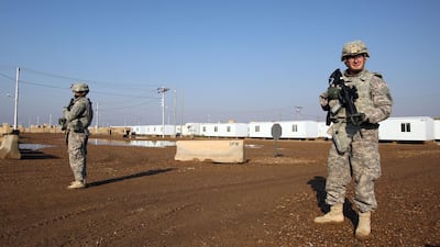 US soldiers stationed at the Taji base in Iraq as part of the coalition to defeat ISIS. AFP