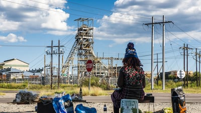 A mine tower at the Impala Platinum Holdings site in Rustenburg, South Africa. Bloomberg
