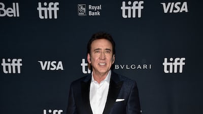 Nicolas Cage attends the premiere of 'Butcher's Crossing'. Invision / AP