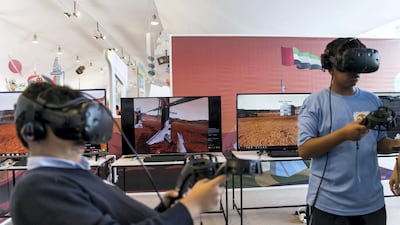 Studies have shown that the use of gaming in schools can aid pupil development. Reem Mohammed/The National