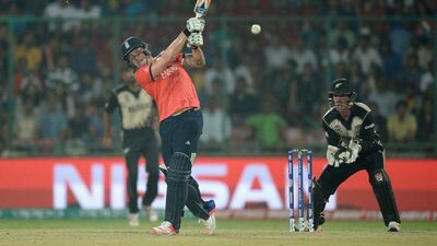 Jason Roy of England bats during the ICC World Twenty20 India 2016 Semi Final match between England and New Zealand at Feroz Shah Kotla Ground on March 30, 2016 in Delhi, India. (Photo by Gareth Copley/Getty Images)