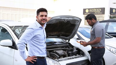 Imad Hammad cofounded CarSwitch.com, which acts in the same way an estate agent would to sell a property, and takes the process of offloading a vehicle out of the sellers’ hands. Pawan Singh / The National