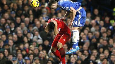 Centre-back: Gary Cahill (Chelsea) – Chelsea kept Luis Suarez quieter than most with Gary Cahill in particular excelling against the Uruguayan. REUTERS/Stefan Wermuth