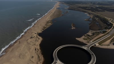 Vinoly designed the Laguna Garzon Bridge connecting the Maldonado and Rocha departments, 179km east of the Uruguayan capital Montevideo. AFP