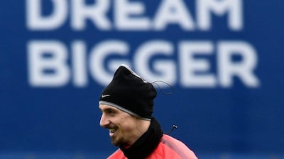 Paris Saint-Germain and Zlatan Ibrahimovic lead Ligue 1, are in the Coupe de France and Coupe de la Ligue finals and Champions League quarter-finals. Franck Fife / AFP
