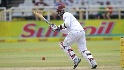 West Indies batting folded once Marlon Samuels was out playing a rash shot on the fourth day against South Africa. Gianluigi Guercia / AFP