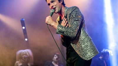 Brandon Flowers performs at O2 Academy in London last week. Brian Rasic / Redferns via Getty Images