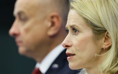 Kaja Kallas said the Houthis have the same 'playbook' as Iran, which is financing, equipping and training the Yemeni rebel group. EPA