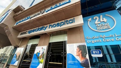 An NMC Speciality Hospital in Abu Dhabi. The company, which employs more than 2,000 doctors, owes $6.6bn to more than 80 lenders. Reuters