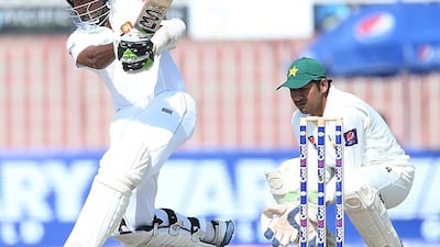 Dilruwan Perera, who scored 95 in Sharjah on Friday, has been picked for his bowling. Satish Kumar / The National