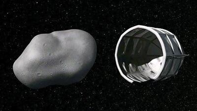 Planetary Resources aims to mine asteroids for resources ranging from water to precious metals as shown in this computer-generated image. AP Photo