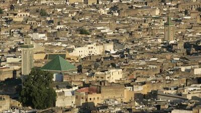 The old city of Fes is a warren of narrow lanes and buildings in a state of picturesque decay.