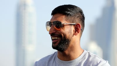 Amir Khan has always wanted to fight in Dubai and help grow boxing in the UAE. Chris Whiteoak / The National