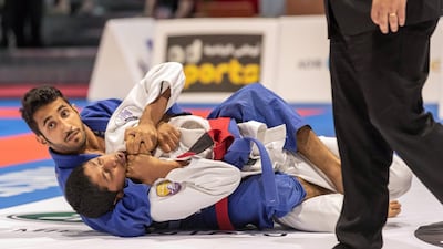Khalifa Al Kaabi will look to extend his unbeaten record at the Abu Dhabi World Youth Jiu-Jitsu Championship. Antonie Robertson / The National