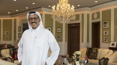 Khalaf Al Habtoor, chairman of the Al Habtoor Group, wants WhatsApp calls to be available in the UAE. Antonie Robertson / The National