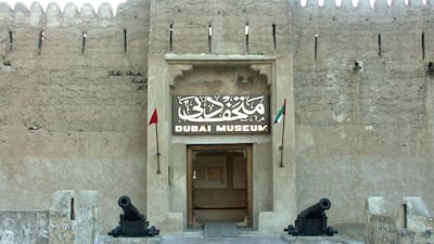 The entrance of the Dubai Museum and Al Fahidi Fort in Dubai. Alamy