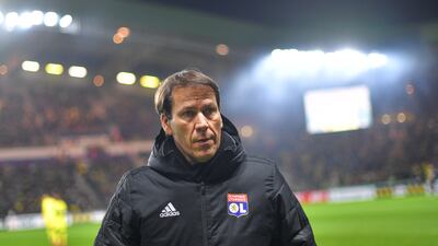 Former Lyon head coach Rudi Garcia in Nantes, on January 18, 2020. AFP