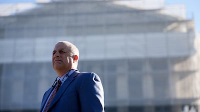 Rick Woldenberg, chief executive officer of Learning Resources, arrives at the US Supreme Court in Washington. Bloomberg