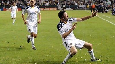 Robbie Keane claims his move to LA Galaxy was a 'dream come true' as he celebrates his goal in his debut game against San Jose Earthquakes last week in style.