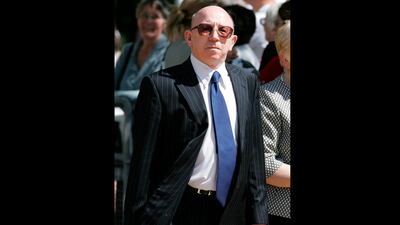 Nobby Stiles arrives for the funeral of England teammate Alan Ball at Winchester Cathedral. AP